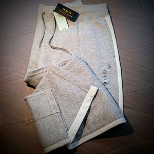 POLO Ralph Lauren Drawstring Waistband 2Pockets Side-Striped Pants XXL /TTG GREY